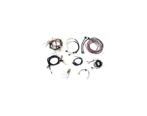 Chevy Alternator Conversion Wiring Harness Kit, 2-Door Hardtop V8, With Manual Transmission, 1956