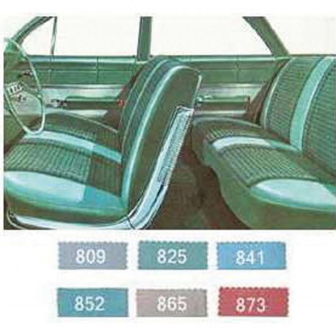Full Size Chevy Preassembled Door Panel & Quarter Trim Panel Interior Kit Service, 4-Door Sedan, Impala, 1961
