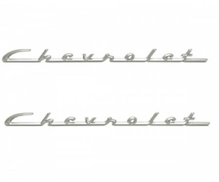 Chevy Chrome Script, 150 & 210, 1955-1956