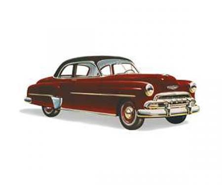 Chevy Windshield, Business Coupe, Sport Coupe And Styleline 2 & 4-Door, Sedan, Left, 1949-1952