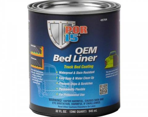 POR-15® OEM Bedliner Truck Bed Coating, Black, Quart