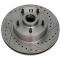 Full Size Chevy Front Disc Brake Rotor, Drilled, Slotted & Vented, Right, 1958-1967