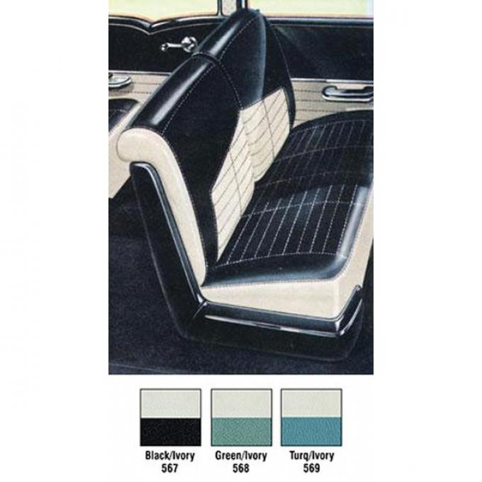Chevy Interior Package Kit, Delray 2-Door Sedan, 1956