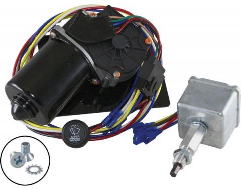 Full Size Chevy Electric Wiper Motor, Replacement, With Delay Switch,1961-1962