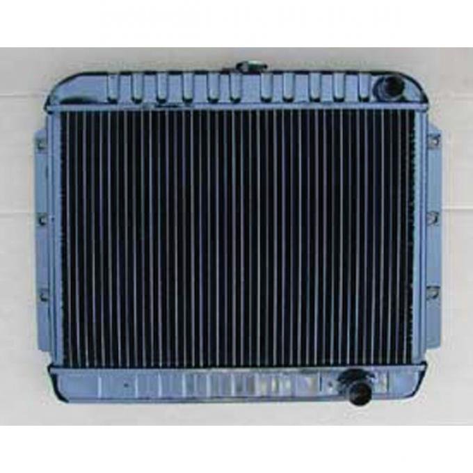 Full Size Chevy 4-Core Radiator, For Cars With Manual Transmission, 348ci, 1959