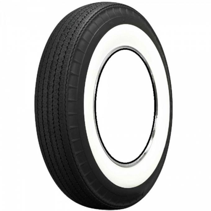 Chevy Tire, Original Appearance, Radial Construction, 7.10 x 15" With 2-3/4" Whitewall, 1955-1956