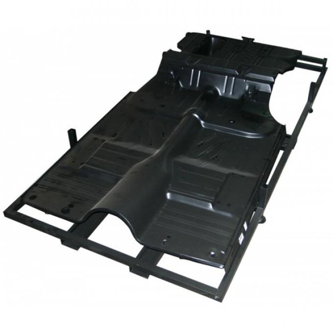 Chevy Floor & Trunk Pan, With Braces, Full, 2 & 4-Door Sedan, 1955-1957