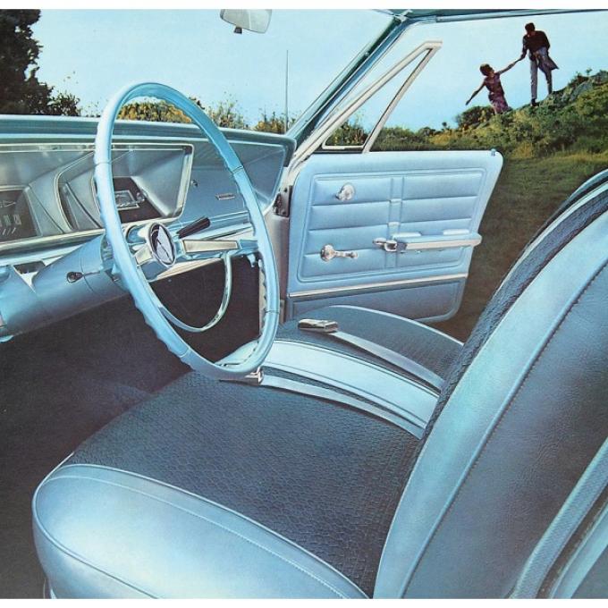 Full Size Chevy Seat Cover Set, Cloth, 4-Door Hardtop, Impala, 1966