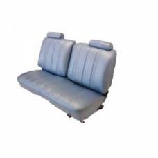 Malibu Seat Cover, Front Bench Three Wide Vertical Pleats, No Arm Rest, With Head Rests, Vinyl With Leather, 1978-1980