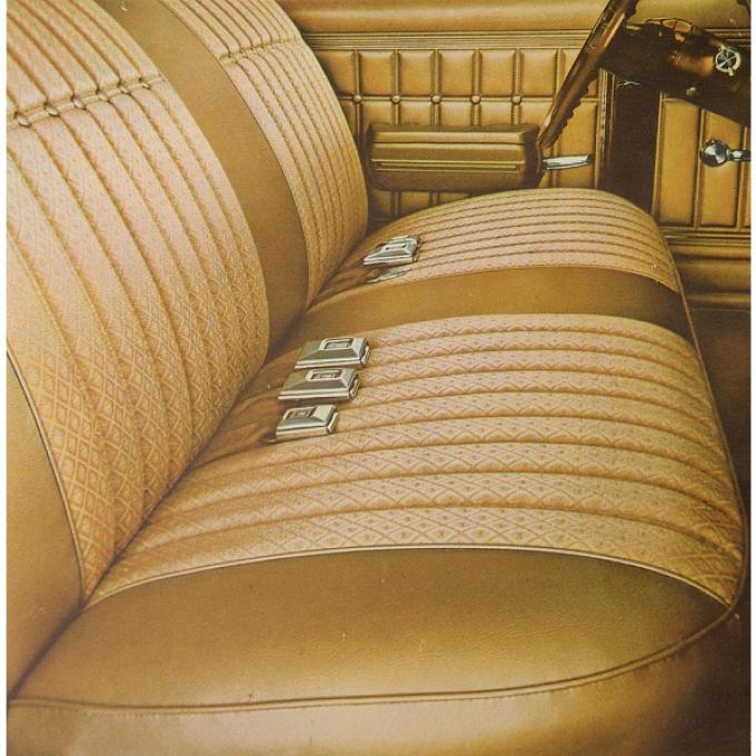 Full Size Chevy Seat Cover Set, Bench Cloth, 2-Door Hardtop, Impala, 1970