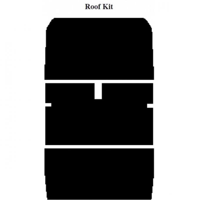 Chevy Insulation, QuietRide, AcoustiShield, Roof Kit, Nomad, 1958