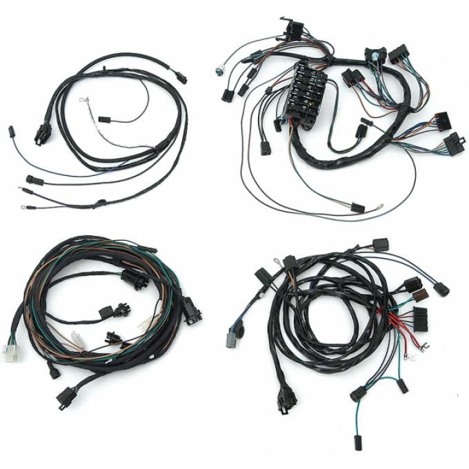 Full Size Chevy Wiring Harness Kit, 283ci/327ci, Small Block, Automatic Transmission With Column Shift & Warning Lights, Impala 2-Door Hardtop, 1965