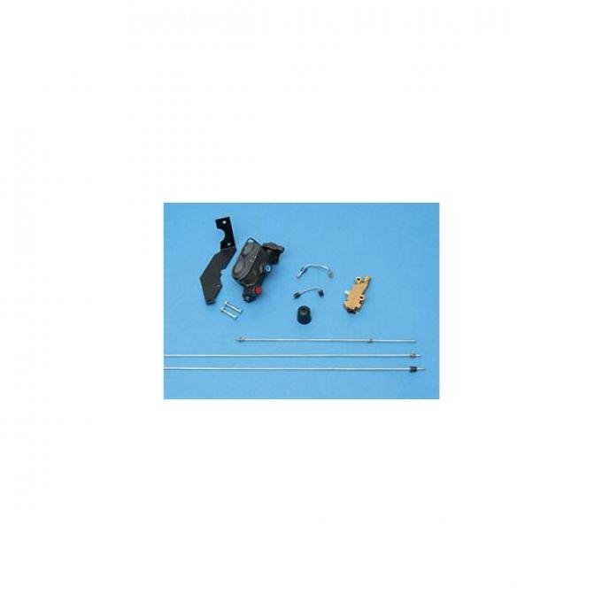 Chevy Non-Power Dual Master Cylinder Conversion Kit, With Four Wheel Drum Brakes, 1955-1957