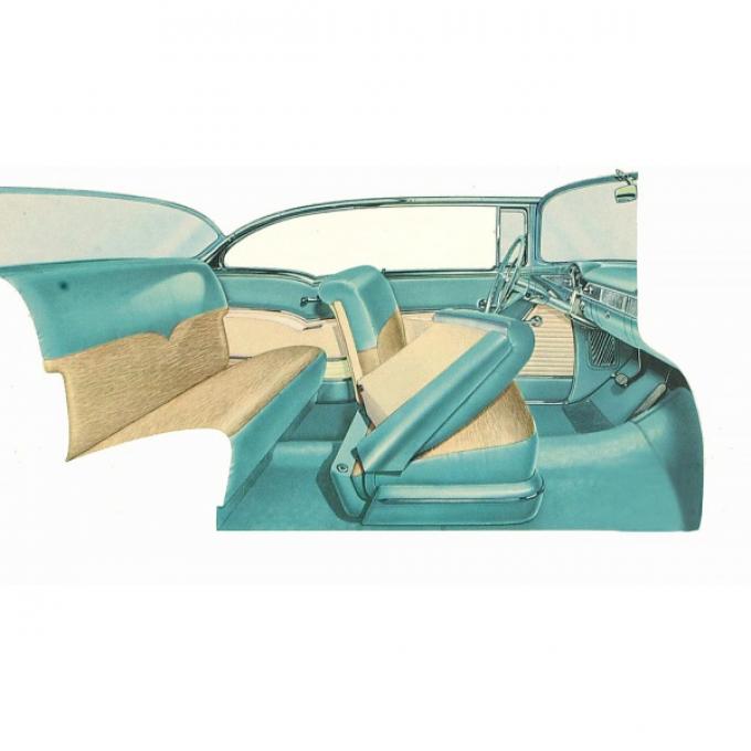 Chevy Interior Package Kit, 2-Door Hardtop, Bel-Air, 1955