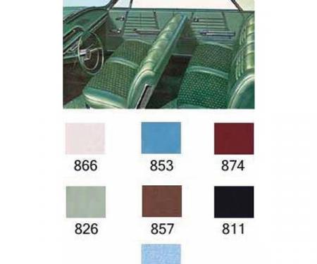 Full Size Chevy Preassembled Door Panel & Quarter Trim Panel Interior Kit Service, 4-Door Sedan, Impala, 1964