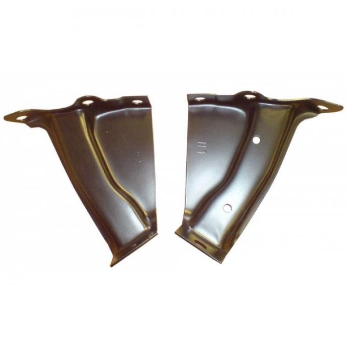 Chevy Rear Bumper End Inner Brackets, 1957