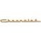 Chevy Hood Or Trunk Script, Chevrolet, Gold, 13, For V8 Bel Air, Show Quality, 1957