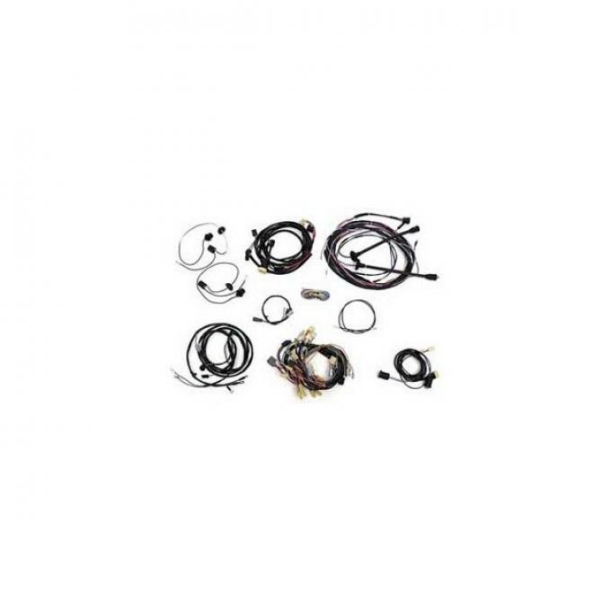 Chevy Wiring Harness Kit, V8, Manual Transmission, With Alternator, 2-Door Hardtop, 1957