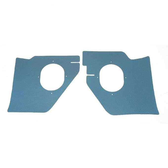 Full Size Chevy Kick Panels, For Cars Without Air Conditioning, Blue,1963