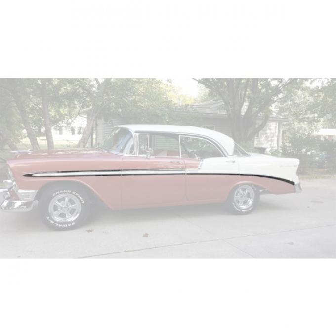 Chevy Side Molding Kit, Bel Air, 4-Door Hardtop, Show Quality, 1956