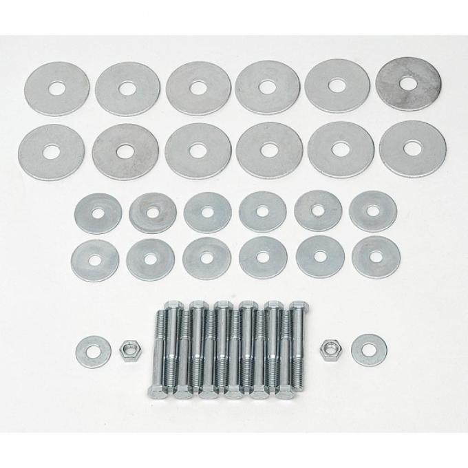 Full Size Chevy Body Mount Bolt & Washer Kit, Convertible, 1961-1964