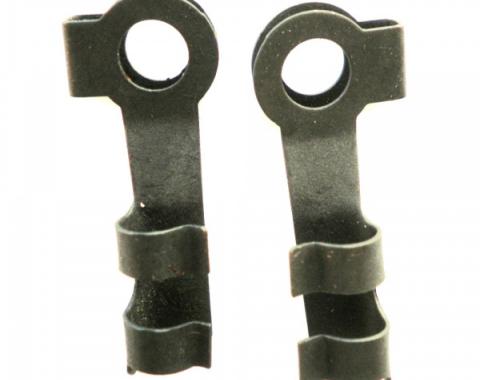 Redline Restomotive® 1955-1957 Chevy Door Latch To Handle Rod Clips / 57 Fresh Air Vent Clips