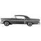 Full Size Chevy Convertible Top, White, Impala, 1958
