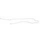 Full Size Chevy Long Brake Line, Front To Rear, Stainless Steel, 1961-1964