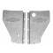 Chevy Radiator Filler Panels, For CCI Tubular Core & Cross-Flow Radiator, Carbon Steel, With Bowtie, 1956