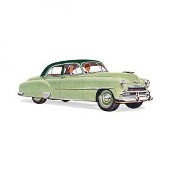 Chevy Rear Door Glass, Styleline 4-Door Sedan, 1949-1952