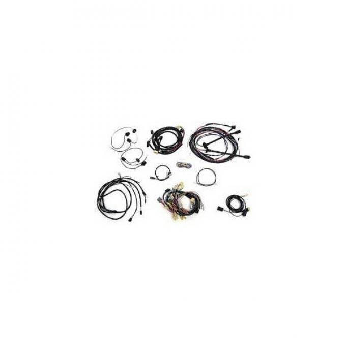 Chevy Wiring Harness Kit, V8, Automatic Transmission, With Alternator, 2-Door Hardtop, 1957