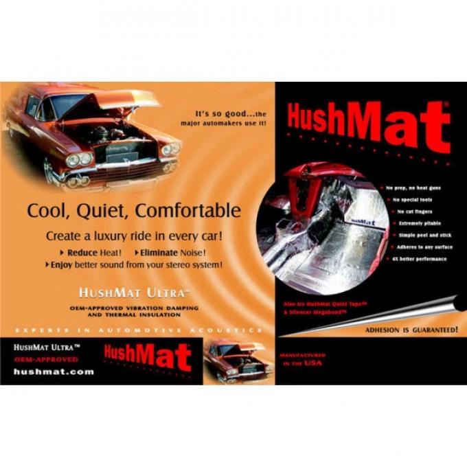 Hushmat Ultra Insulation, Doors, Firewall or Roof, For Chevelle, 1973-1977