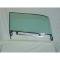 Full Size Chevy Door Glass Assembly, Right, Green Tinted, 1961-1962 Bel Air & 1961 Impala Hardtop