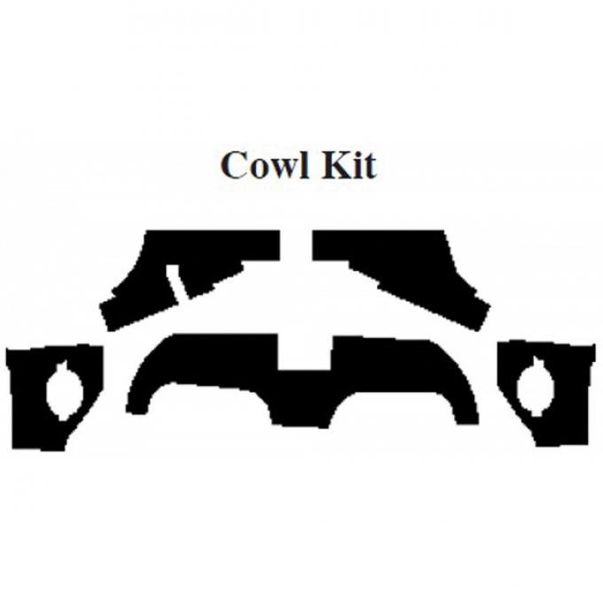 Chevy Insulation, QuietRide, AcoustiShield, Cowl/Dash Kit, Sedan Delivery, 1959-1960