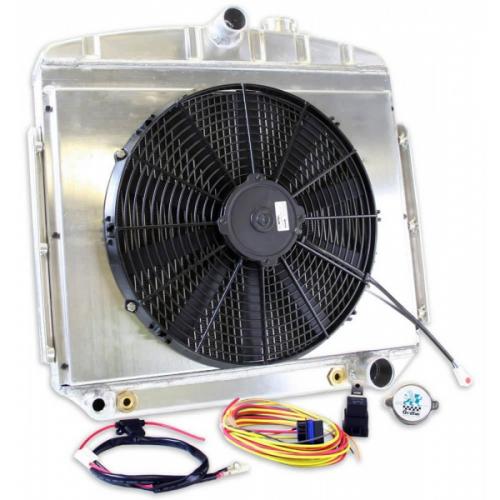 Chevy Radiator, Griffin Tri 5 Universal Fit, Bel Air, Aluminum, With