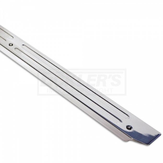 Chevy Door Sill Plates, Billet Aluminum, 2-Door, Polished Finish, Eddie Motorsports, 1955-1957