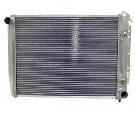 Full Size Chevy Radiator, Aluminum Crossflow, Driver Side Top Outlet, Northern, 1959-1970