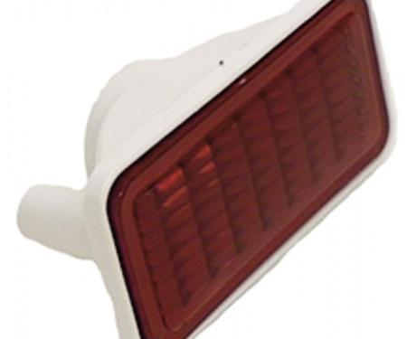 Camaro Side Marker Light Lens Assembly, Quarter Panel, Red,1968