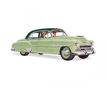 Chevy Open Vent Glass, Front, Styleline 210 4-Door Sedan, 1949-1951