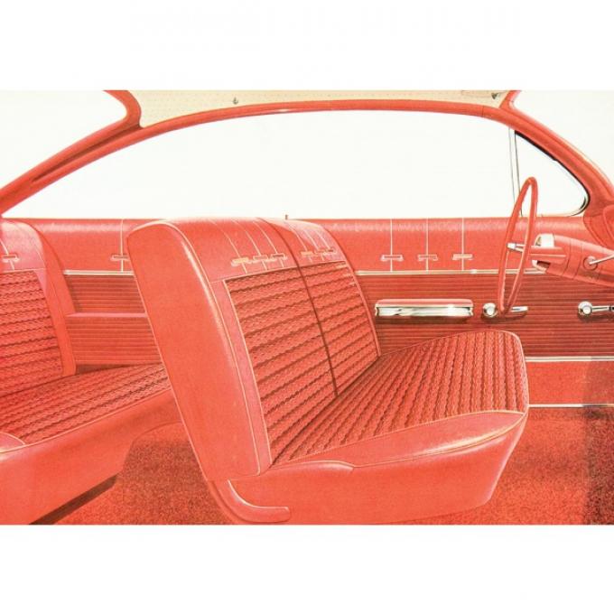 Full Size Chevy Seat Cover Set, 2-Door Hardtop, Bel Air, 1962