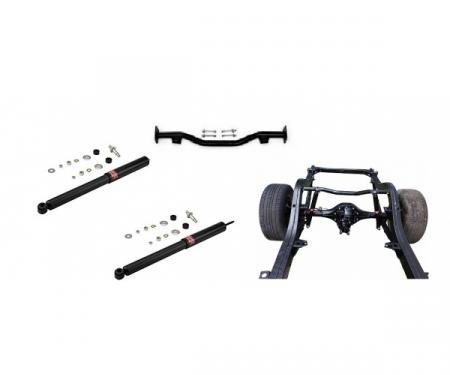 Chevy Rear Shock Bar Re-Location Kit W/ KYB GR-2 Shocks For Standard Or Lowered Cars, 1-Piece Frame, 1955-1957