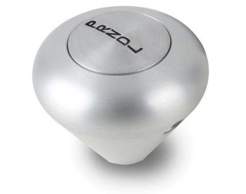 Shift Knob, Lokar, Brushed Aluminum, Mushroom Shape, GM Powerglide Automatic Transmission