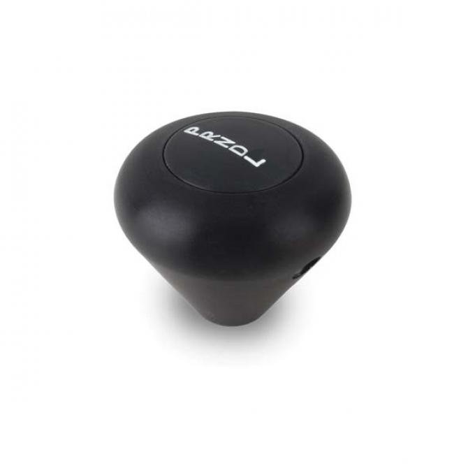 Shift Knob, Lokar, Black Anodized Aluminum, Mushroom Shape, GM Powerglide Automatic Transmission