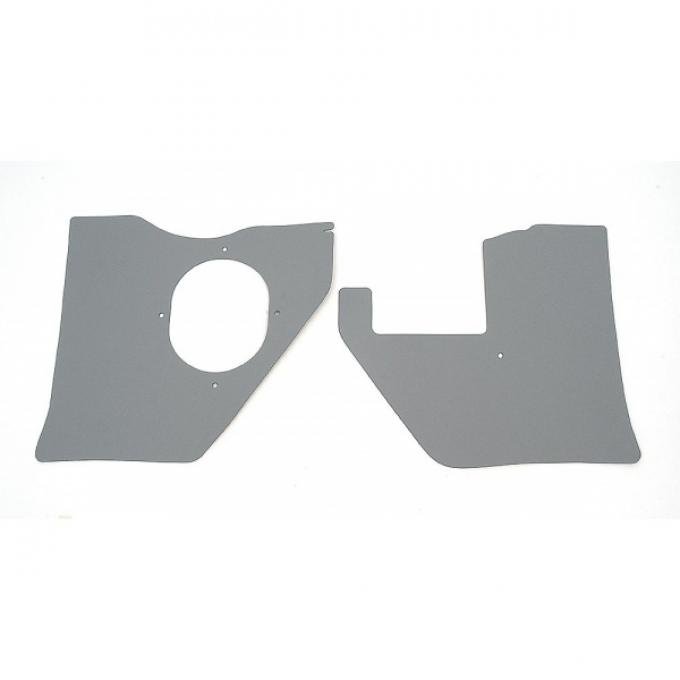 Full Size Chevy Kick Panels, For Cars With Air Conditioning, Gray, 1961-1962