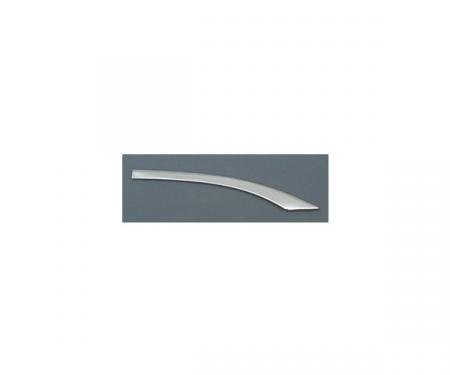 Chevy Quarter Panel Molding, Stainless Steel, Right, Short, Curved, Bel Air & 210 2-Door, 1957