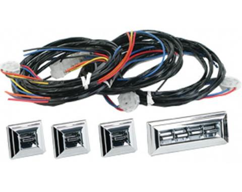 GM Power Window Switches, With Wiring, 2 Or 4-Door, 4-Windows