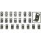 Chevy Clip Set, Sedan, Rear Window Reveal, 22 Piece, 1962-1 964