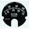 Full Size Chevy Tachometer Face Decal, 7000 RPM & No Red Line, 1961
