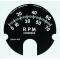 Full Size Chevy Tachometer Face Decal, 7000 RPM & No Red Line, 1961
