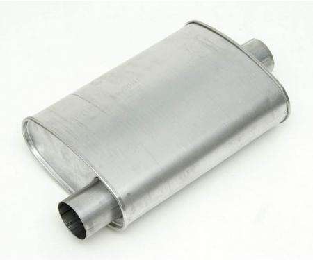 1955-1957 Chevy Turbo Muffler, Aluminized 2 1/2" Diameter